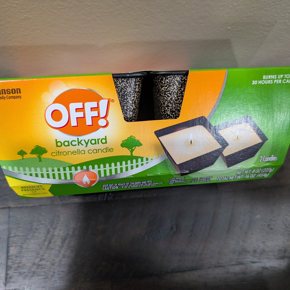 OFF! Backyard Citronella Candle - Black